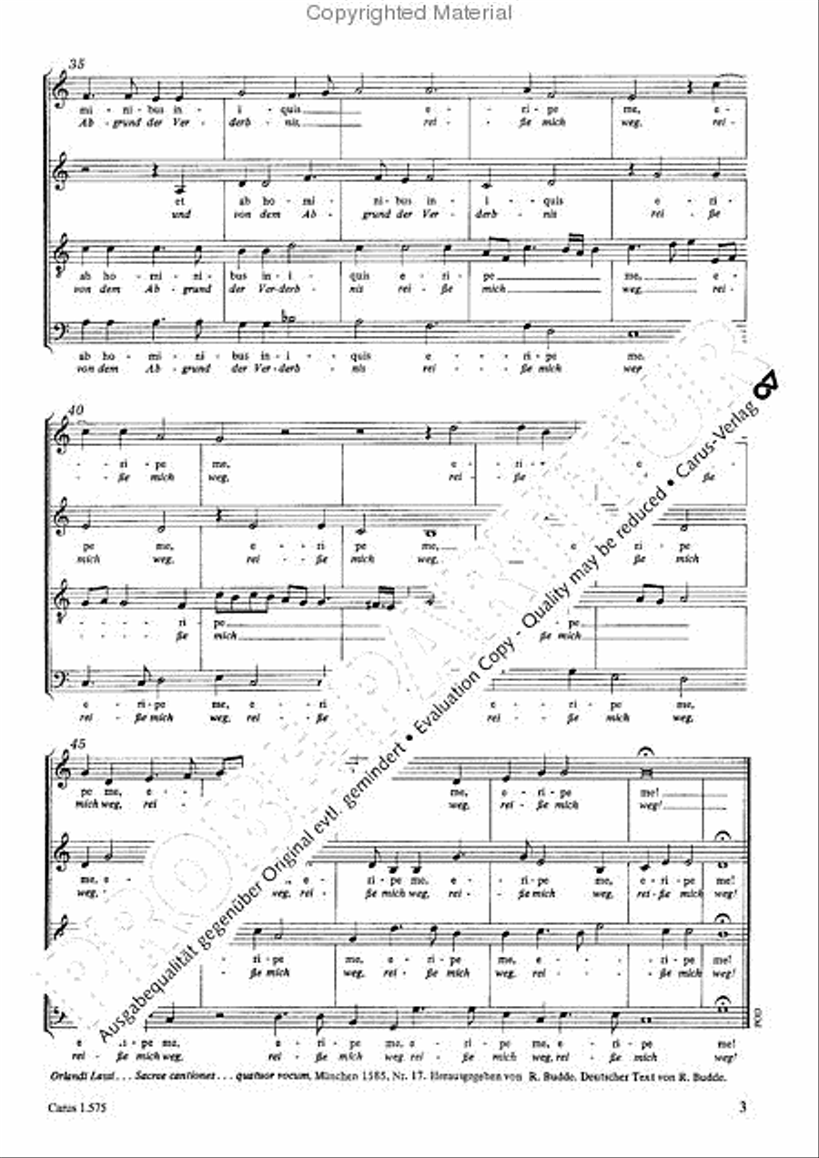 Custodi me, Domine 4-Part scores gallery preview page 5
