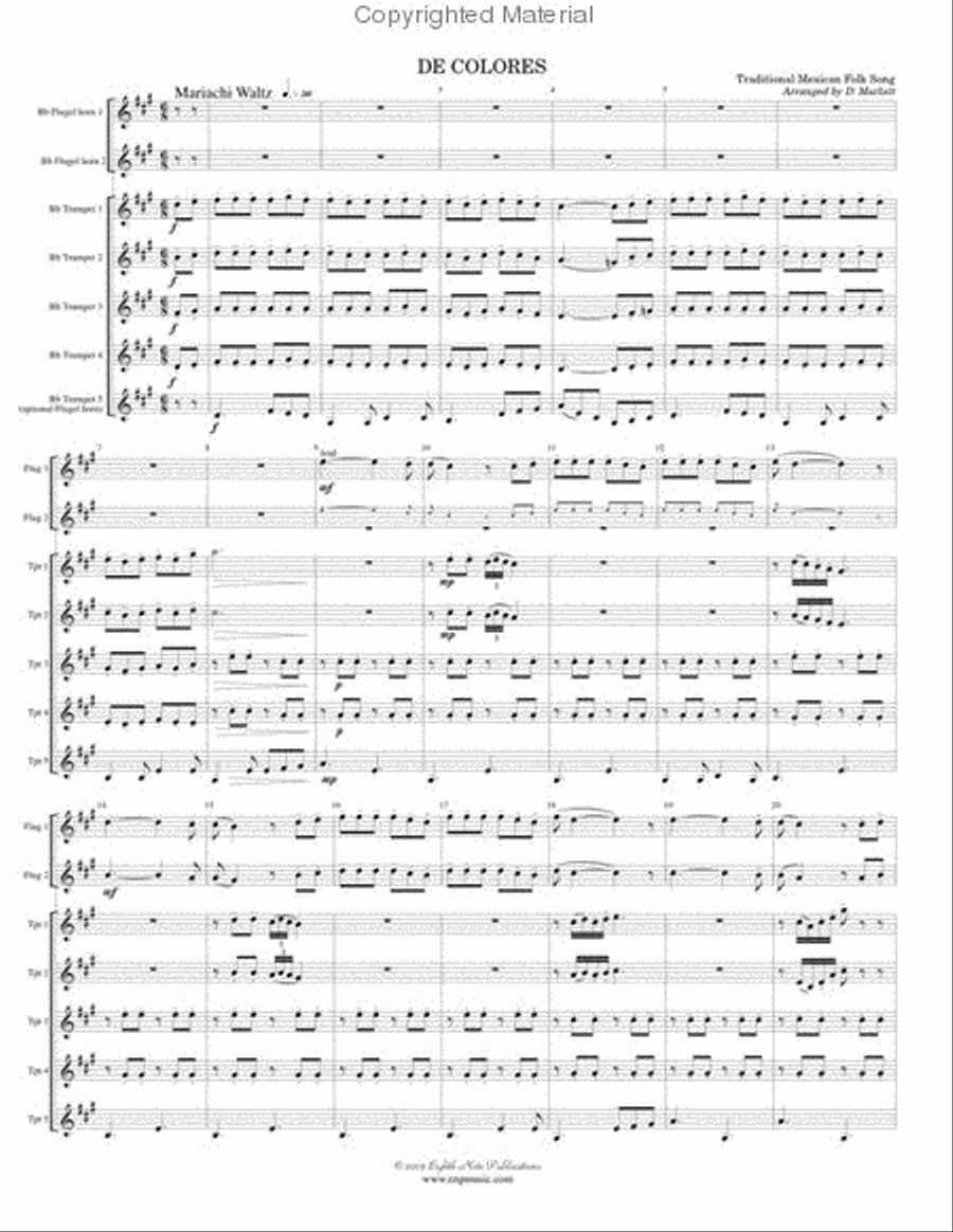 De Colores Small Ensemble scores gallery preview page 2