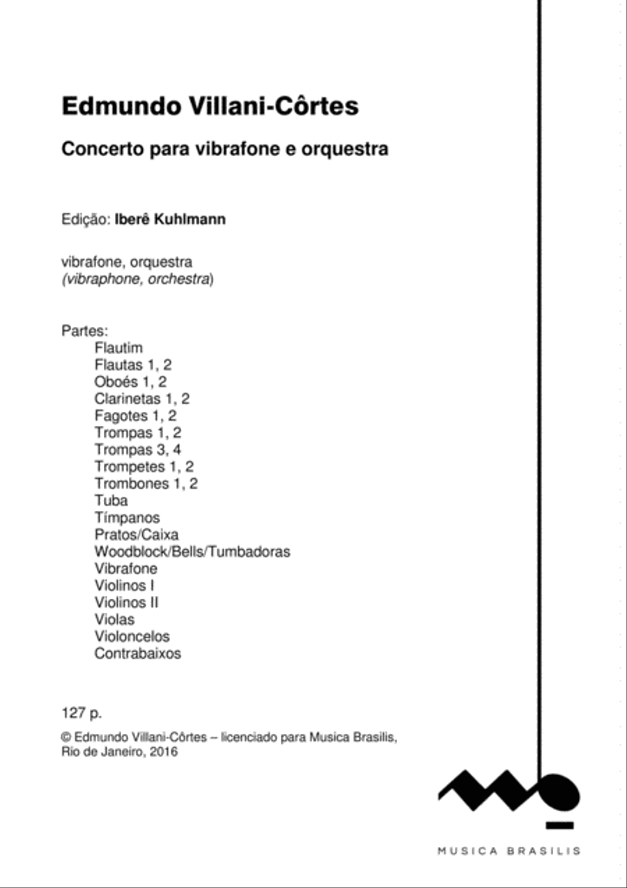 Concerto para vibrafone e orquestra (partes) Full Orchestra scores gallery preview page 2