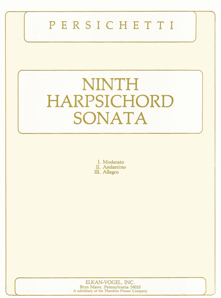Ninth Harpsichord Sonata