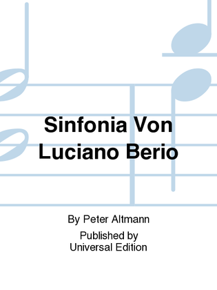 Sinfonia Von Luciano Berio