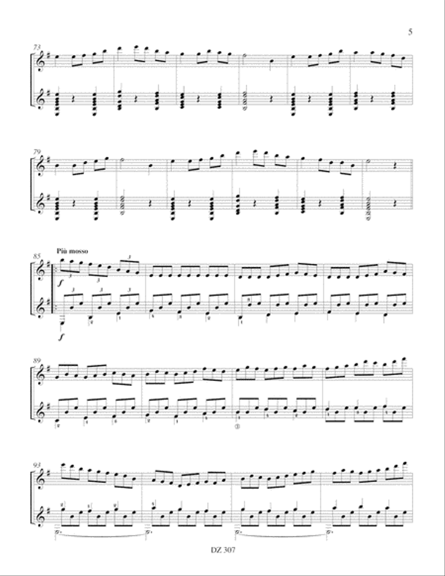 Dernier rêve à l'ouest Flute scores gallery preview page 5