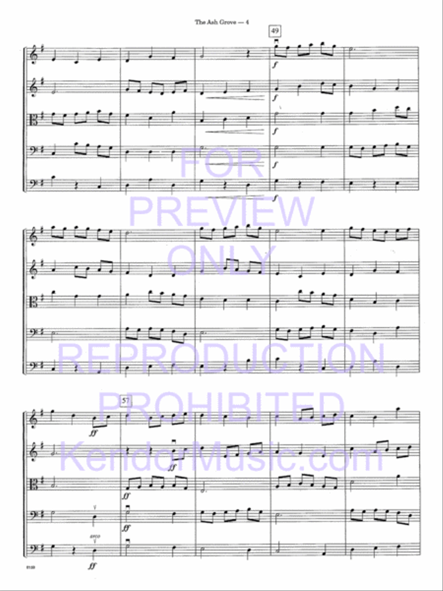Ash Grove, The String Orchestra scores gallery preview page 7