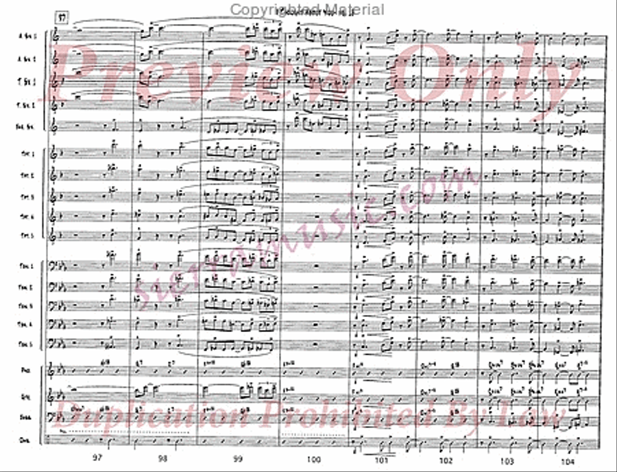 I Thought About You Jazz Ensemble scores gallery preview page 14