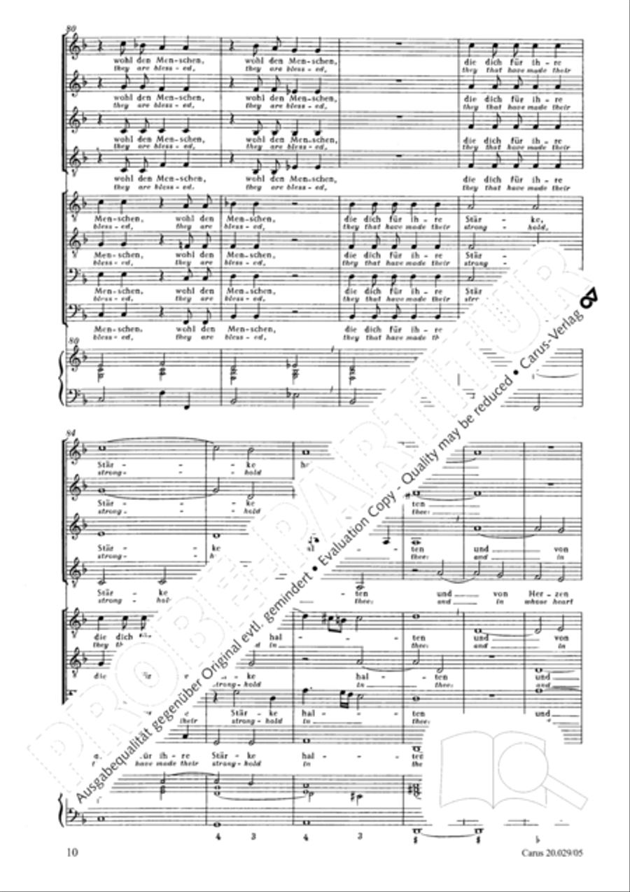 How beautiful is thy dwelling place (Wie lieblich sind deine Wohnungen) Men's Choir scores gallery preview page 13