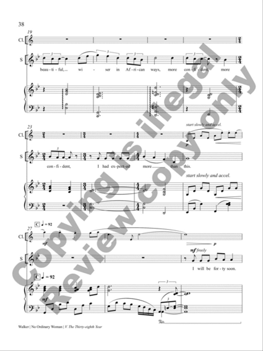 No Ordinary Woman! Clarinet scores gallery preview page 21