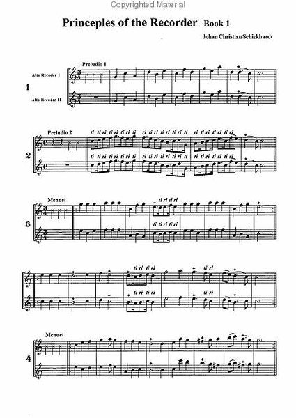 Principes de la flute(Principles of the flute) Book 1
