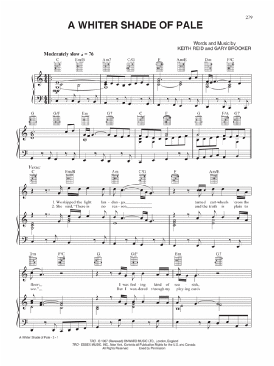The Giant Classic Rock Piano Sheet Music Collection Piano, Vocal, Guitar scores gallery preview page 4