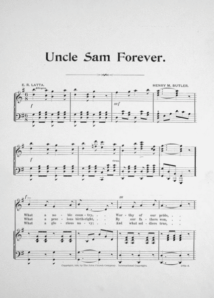 Uncle Sam Forever. Song and Chorus