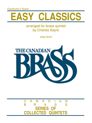 Book cover for Easy Classics for Brass Quintet