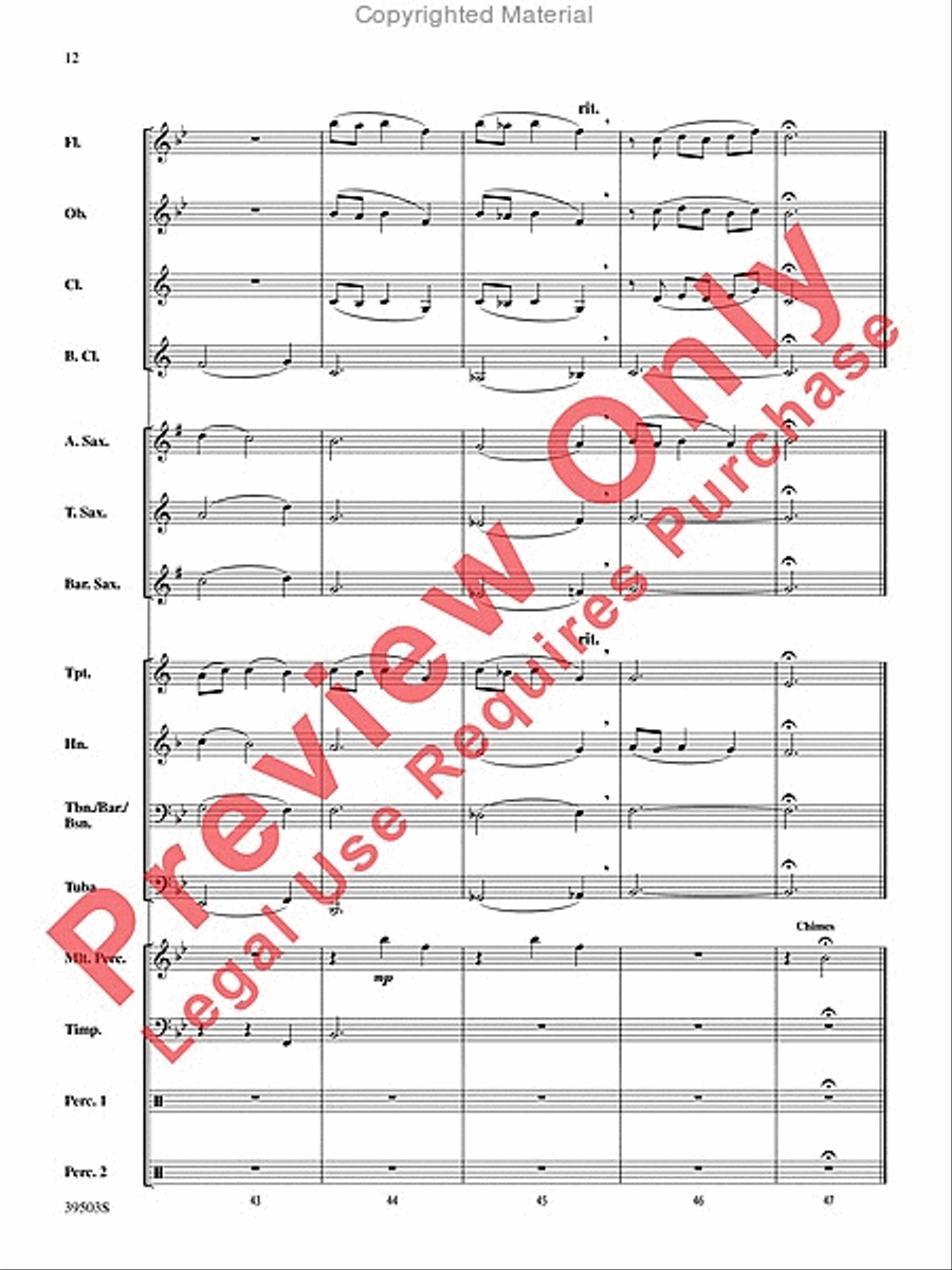 Linden Lea Concert Band scores gallery preview page 13