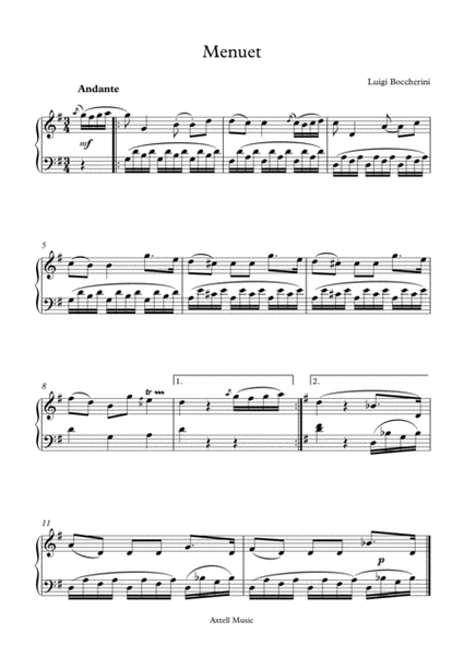 Menuet - For Piano image number null