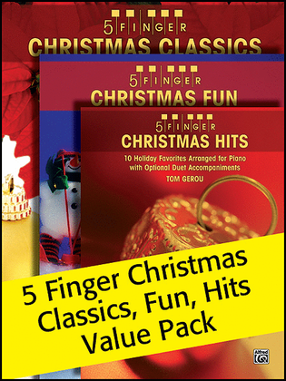 Book cover for 5 Finger Christmas (Value Pack)
