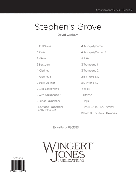 Stephen's Grove - Full Score image number null