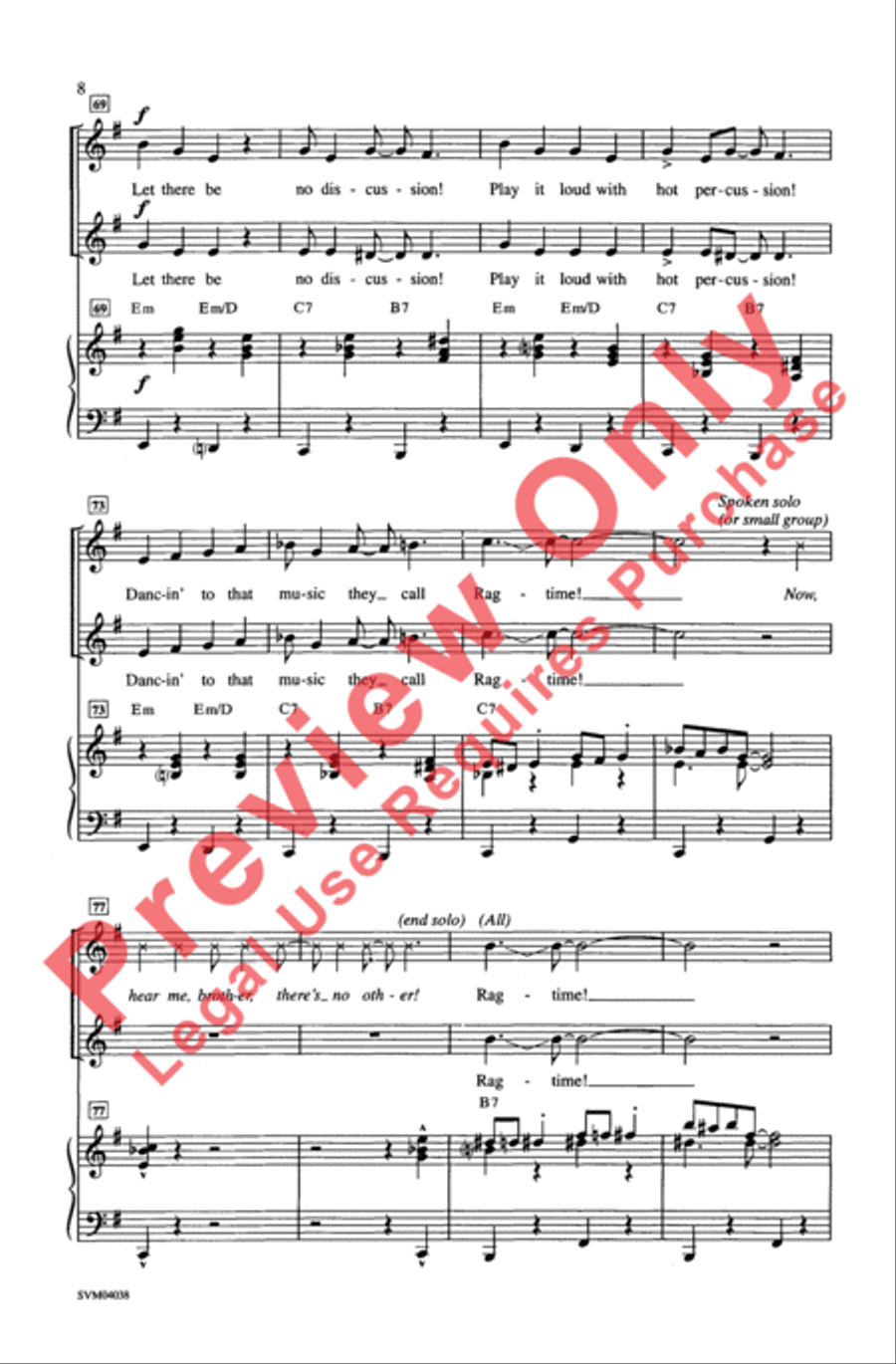 It's Ragtime! 2-Part scores gallery preview page 8