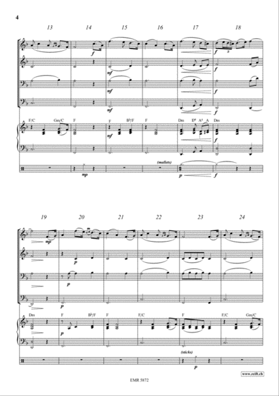 The Last Rose Of Summer Brass Ensemble scores gallery preview page 4