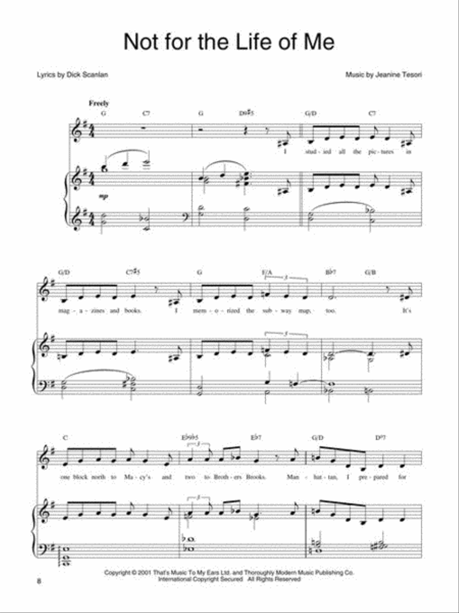 Thoroughly Modern Millie - Vocal Selections Piano, Vocal scores gallery preview page 5