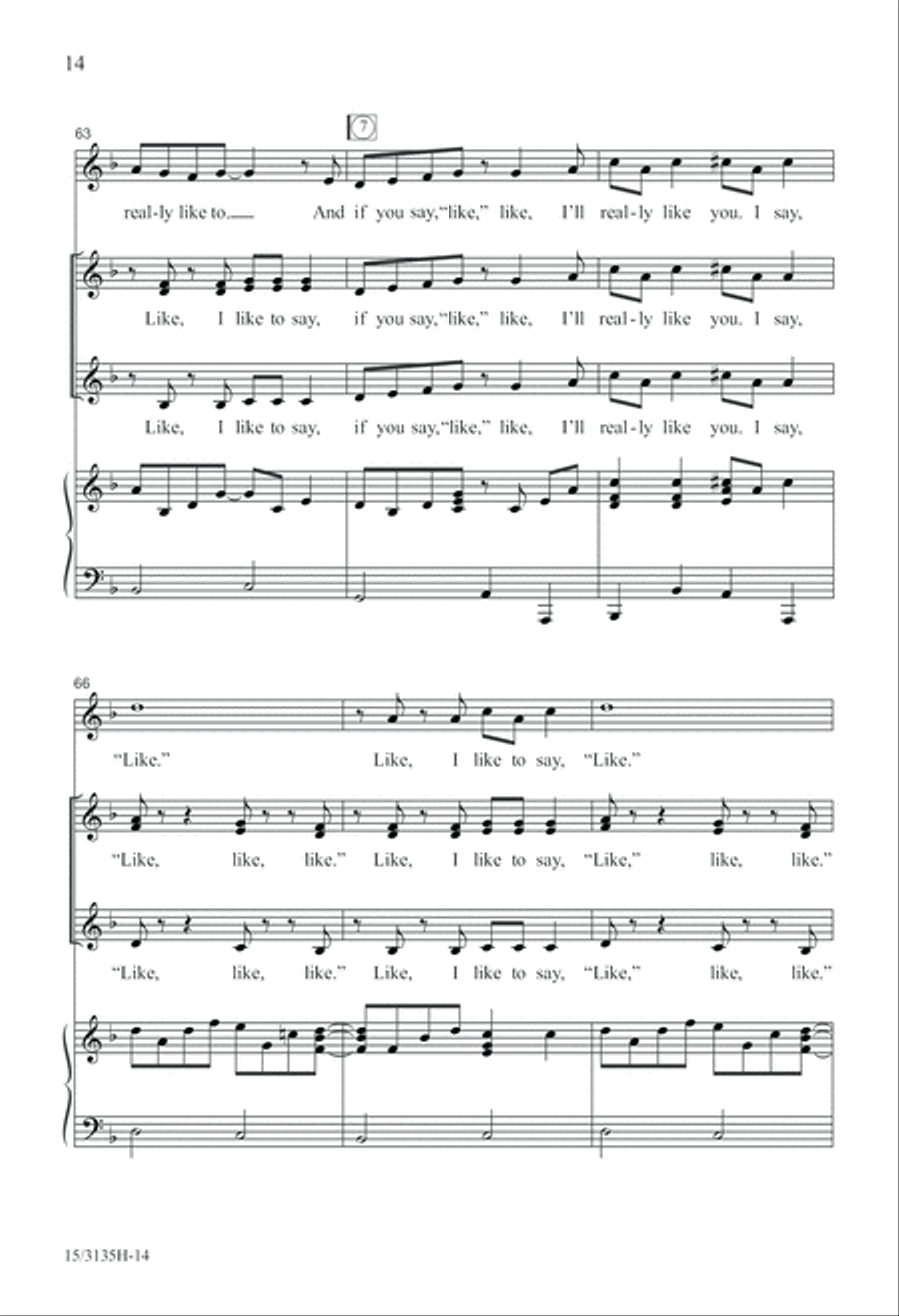 Like, I Like to Say Like Like, I Like to Say Like SSA scores gallery preview page 15