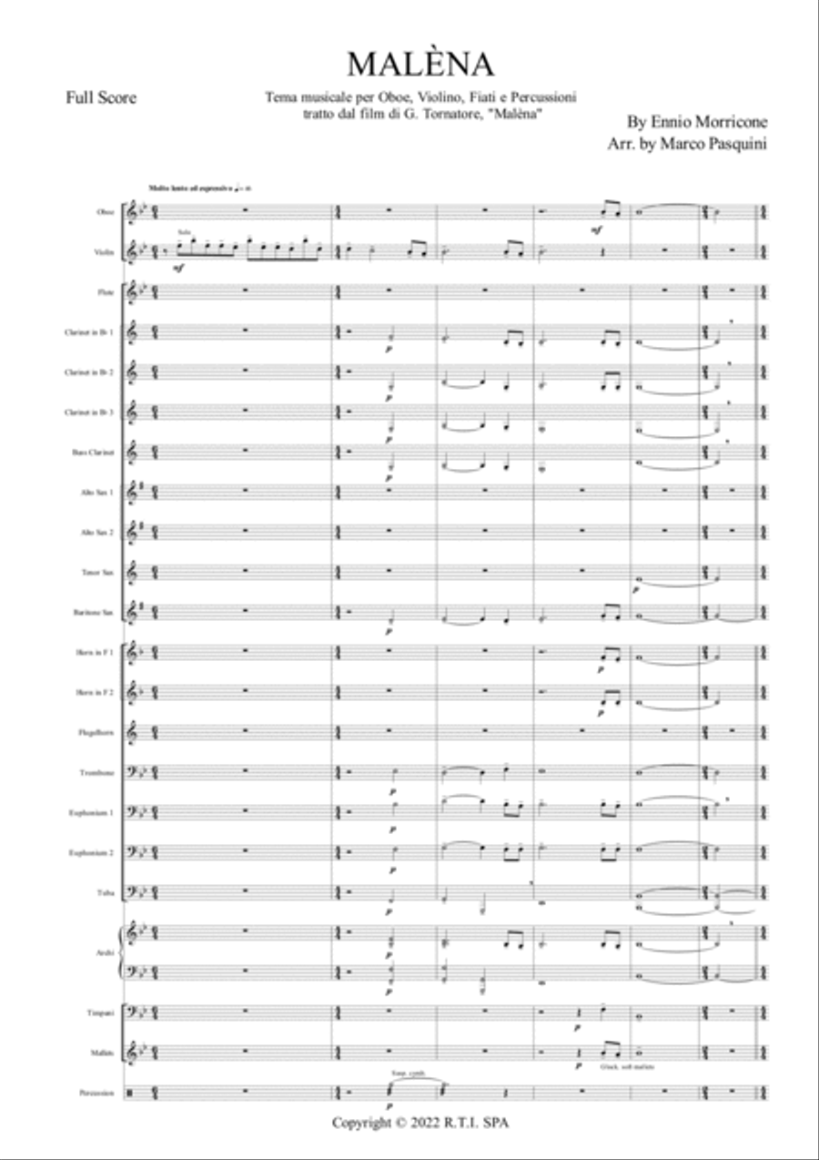 Malena Concert Band scores gallery preview page 3
