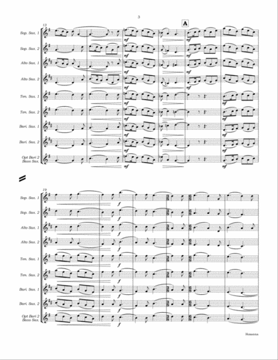 Hosanna Woodwind Ensemble scores gallery preview page 6