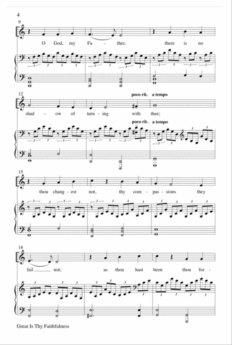 Great Is Thy Faithfulness Choir scores gallery preview page 4