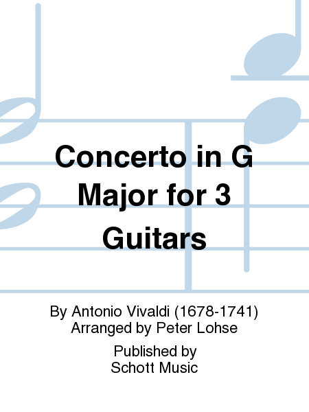 Concerto in G Major for 3 Guitars