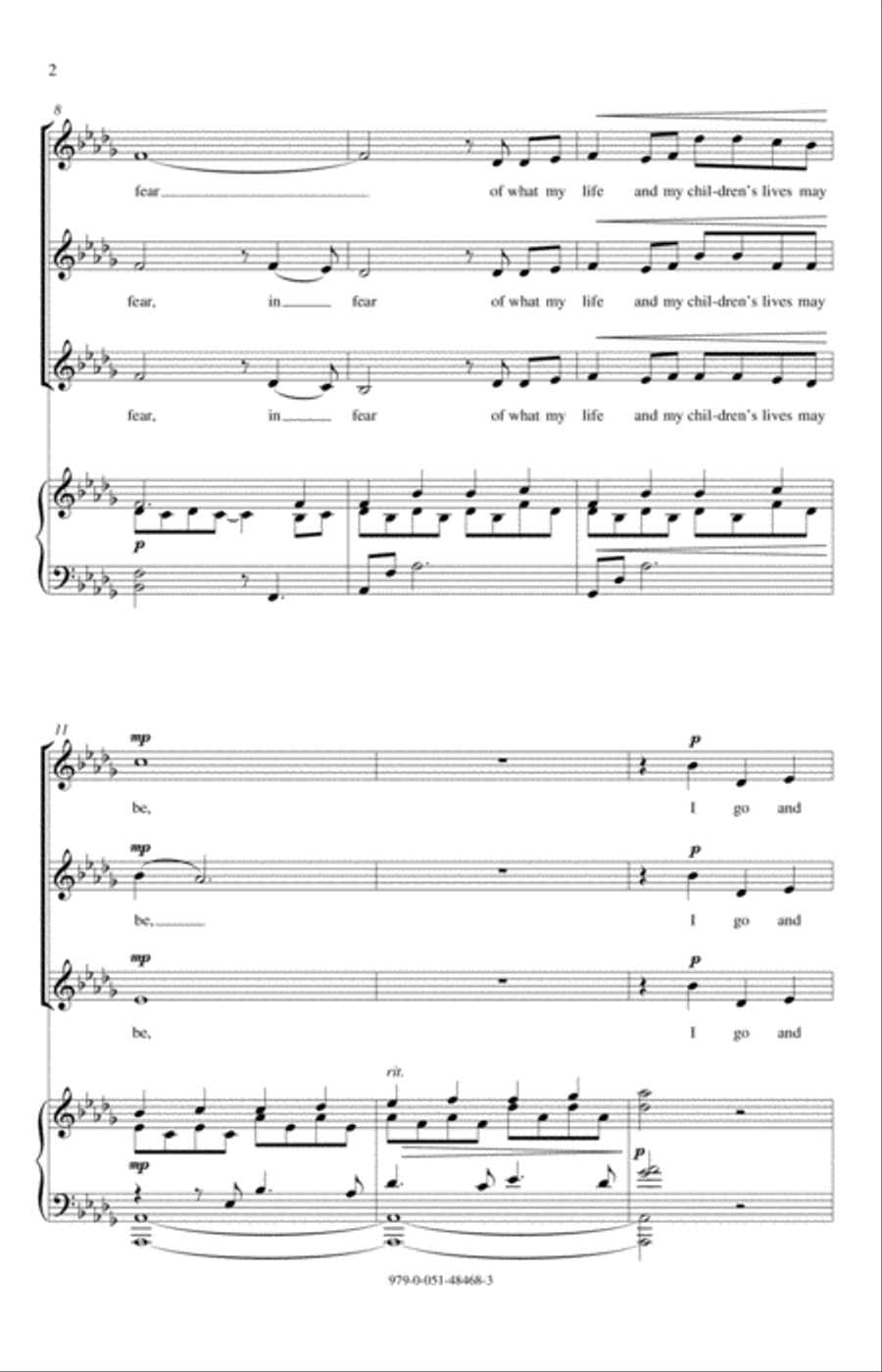 The Peace Of Wild Things The Peace Of Wild Things SSA scores gallery preview page 2