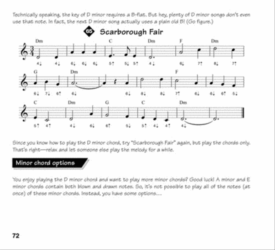 FastTrack Mini Harmonica Method Book 1 Harmonica scores gallery preview page 12