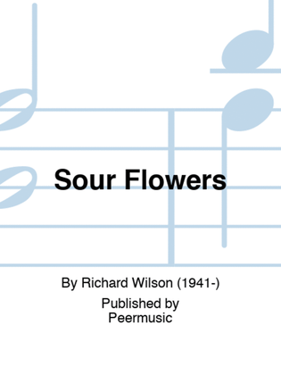 Book cover for Sour Flowers