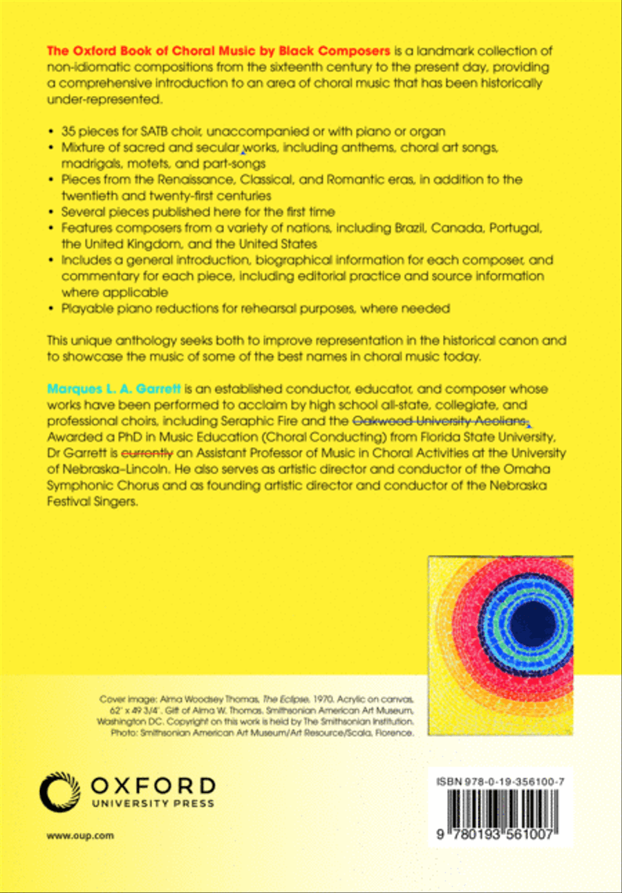 The Oxford Book of Choral Music by Black Composers 4-Part scores gallery preview page 15