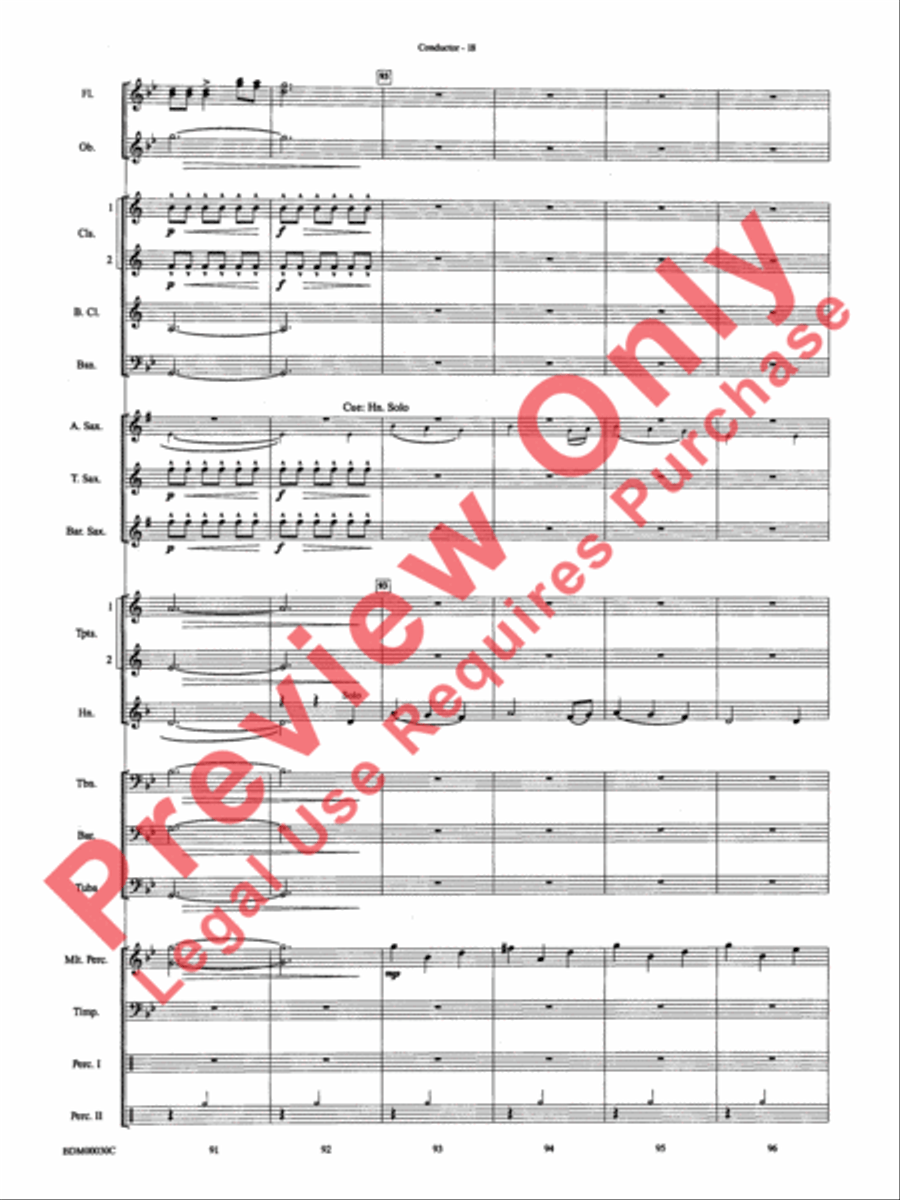 The Great Locomotive Chase Concert Band scores gallery preview page 24