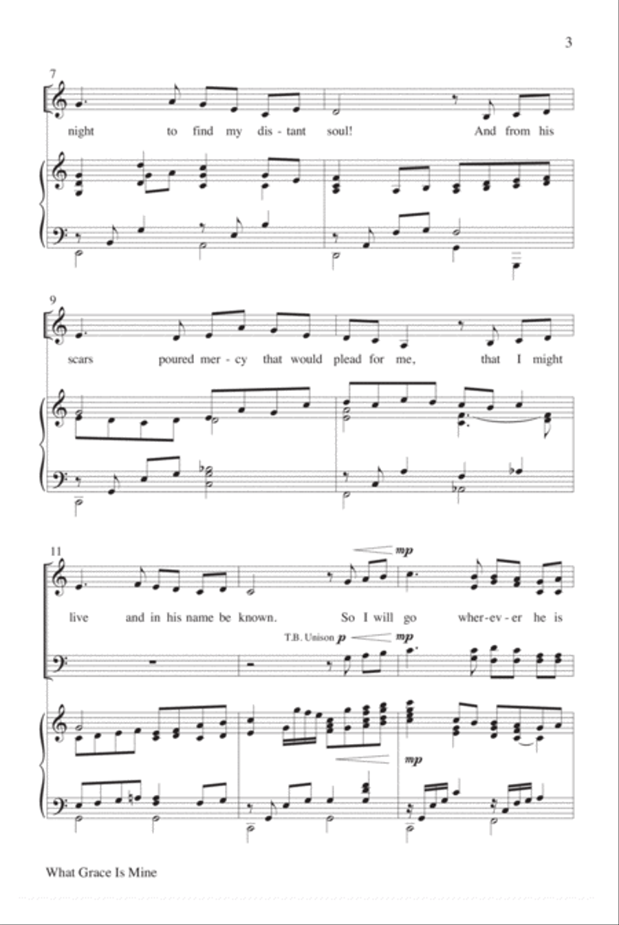 What Grace Is Mine 4-Part scores gallery preview page 3