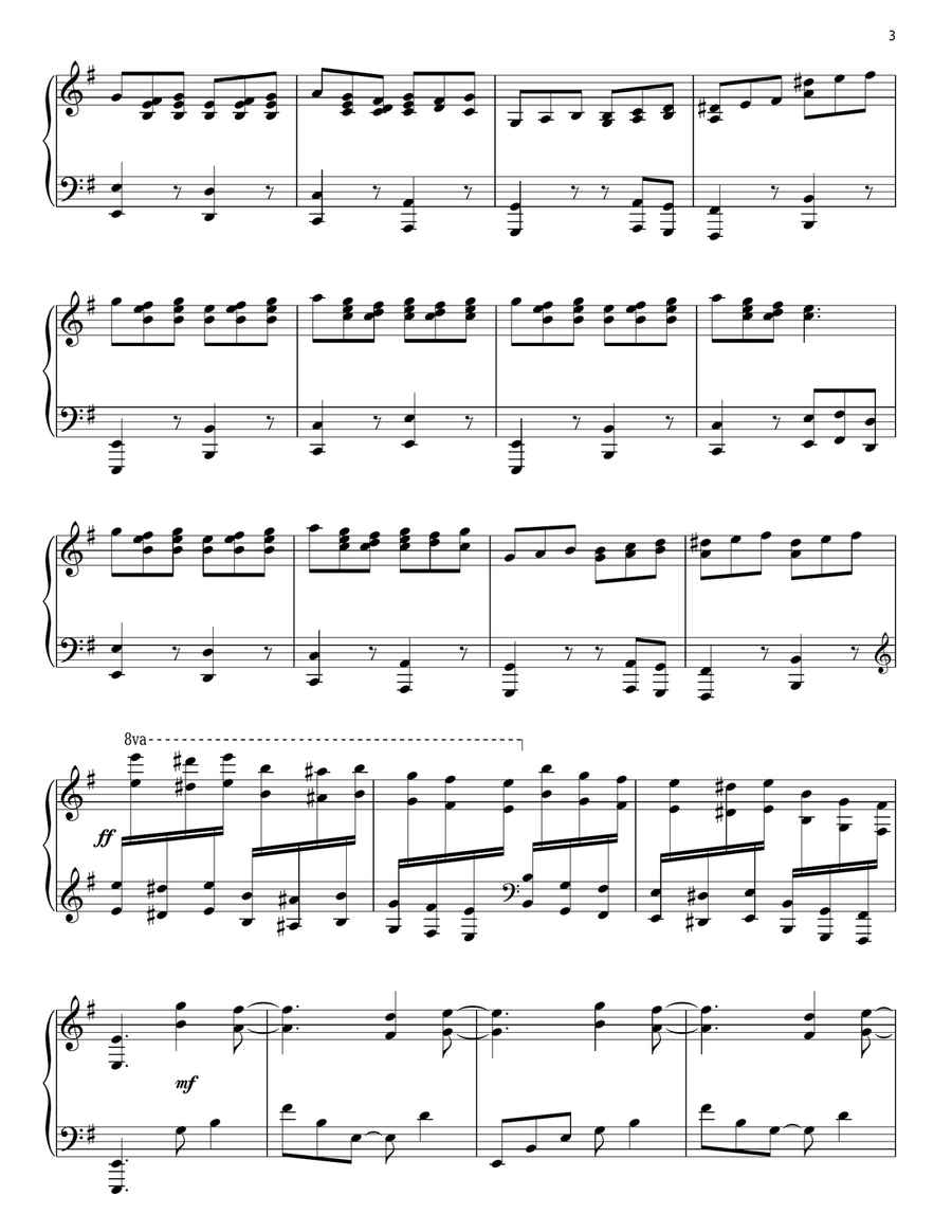 Piano Fantasy Piano Fantasy Piano Solo scores gallery preview page 3