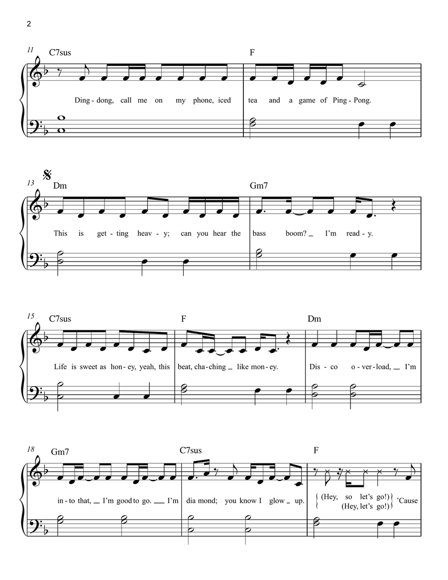 Dynamite Easy Piano scores gallery preview page 2