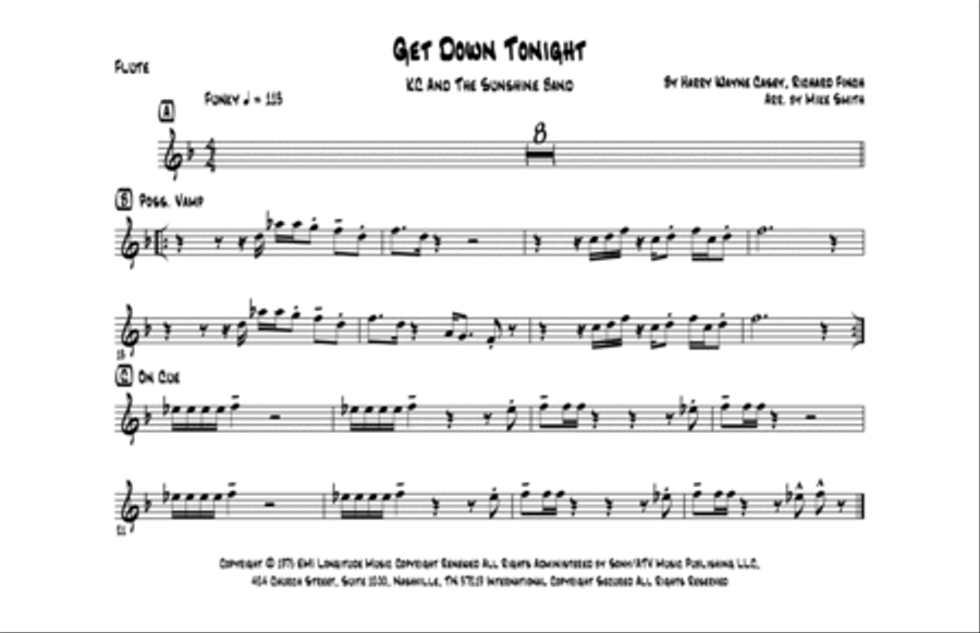 Get Down Tonight Marching Band scores gallery preview page 4