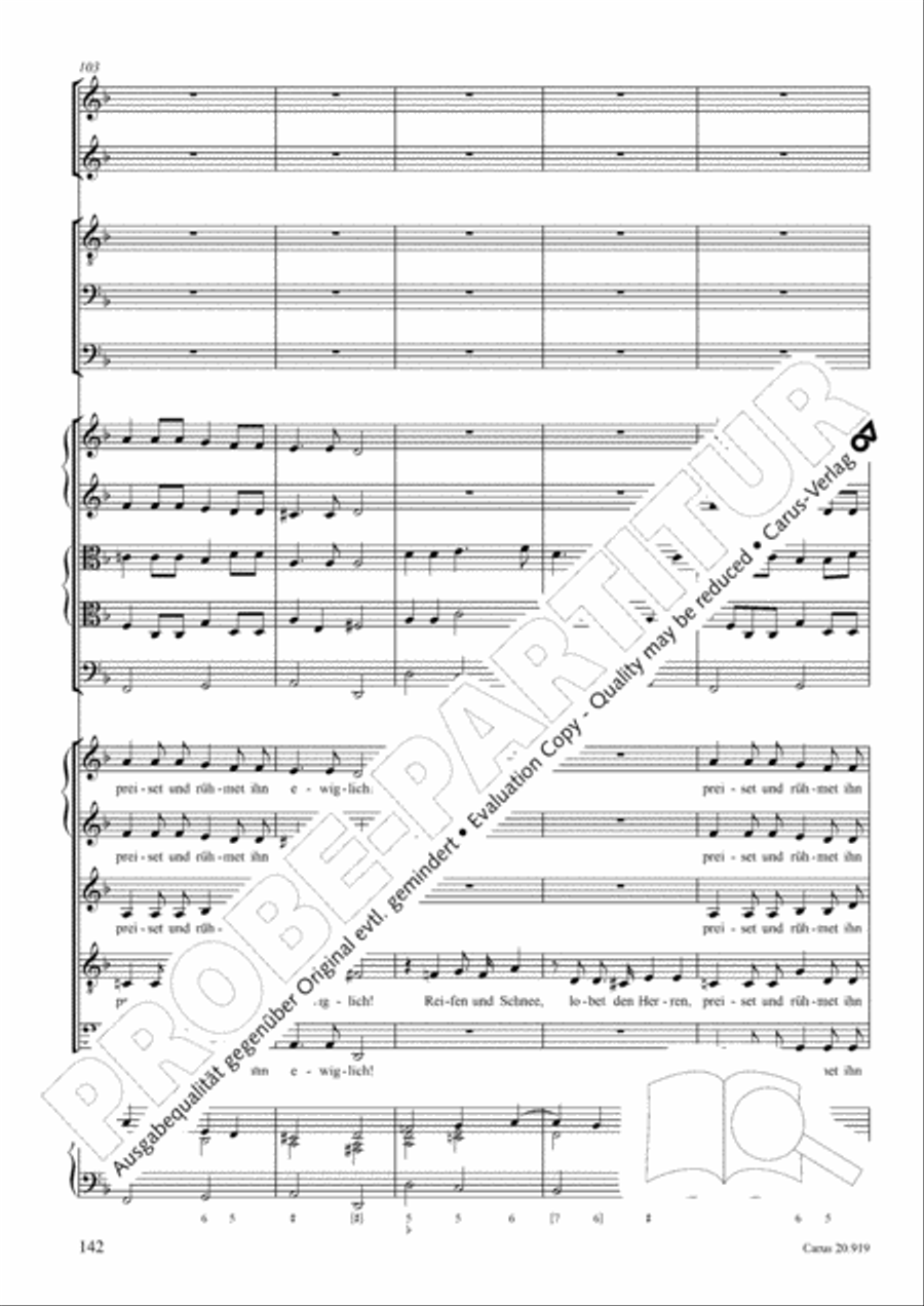 Opera varia I. Works with 1-7 parts (Complete edition, vol. 19) [Werke mit 1-7 obligaten Stimmen] Score scores gallery preview page 199