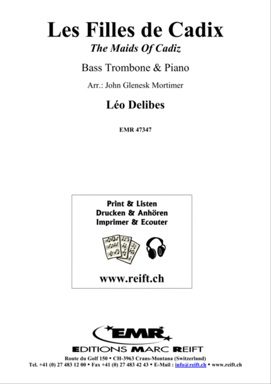 Les Filles de Cadix Bass Trombone scores gallery preview page 2