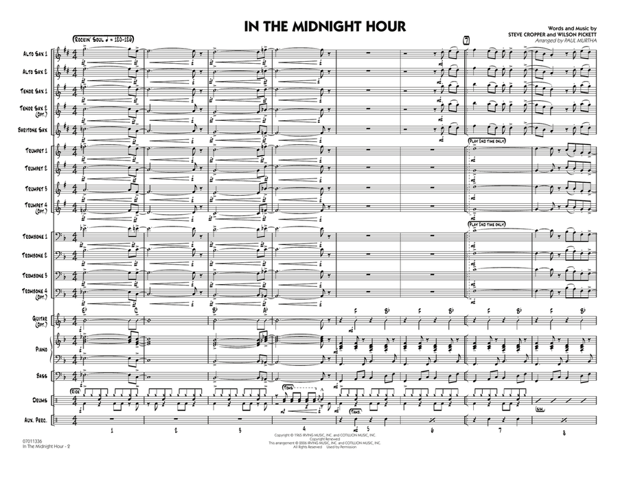 In The Midnight Hour - Full Score Jazz Ensemble scores gallery preview page 2