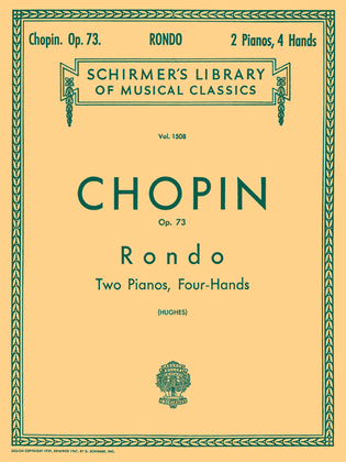 Book cover for Rondo, Op. 73 (2-piano score)