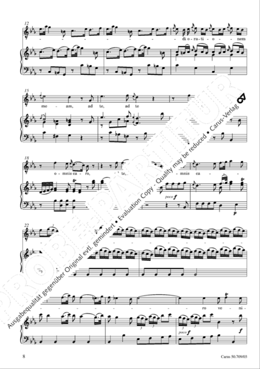 Requiem in E flat major 4-Part scores gallery preview page 9