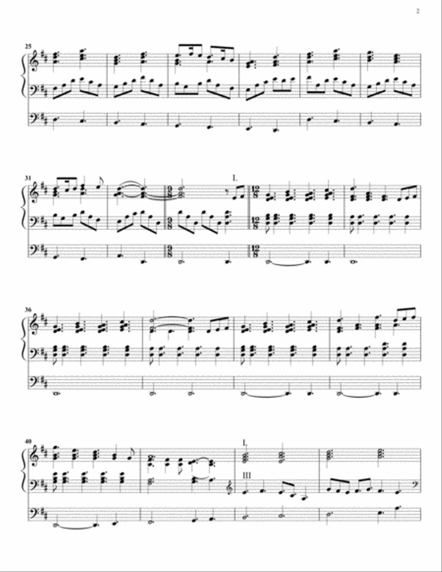 Ever In Joyful Song Organ Solo scores gallery preview page 2