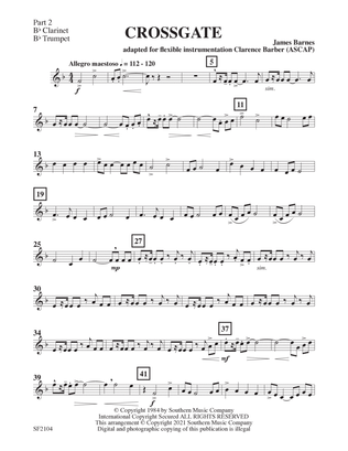 Crossgate Overture - Clarinet 2