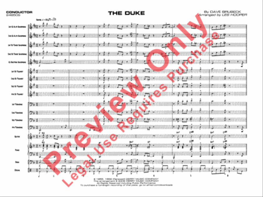 The Duke The Duke Jazz Ensemble scores gallery preview page 4
