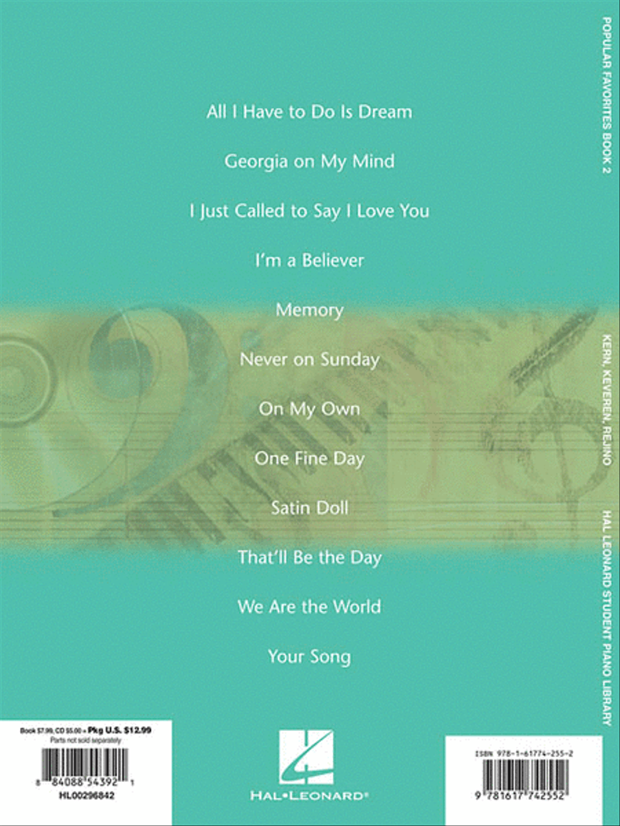 Popular Favorites Book 2 Piano Method scores gallery preview page 2