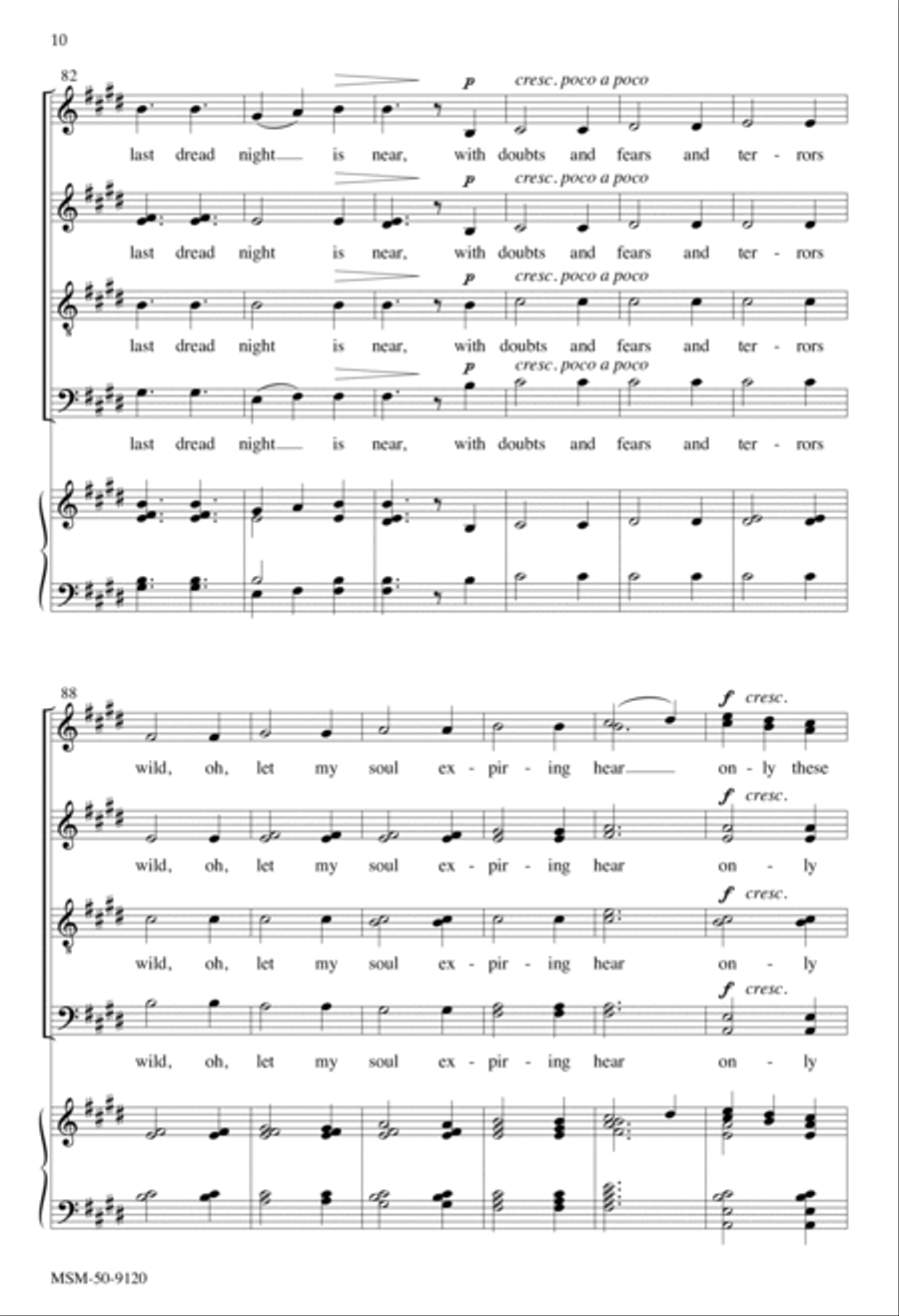 I Hear Thy Voice 4-Part scores gallery preview page 10