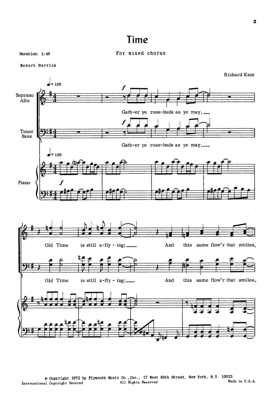 Time 4-Part scores gallery preview page 1