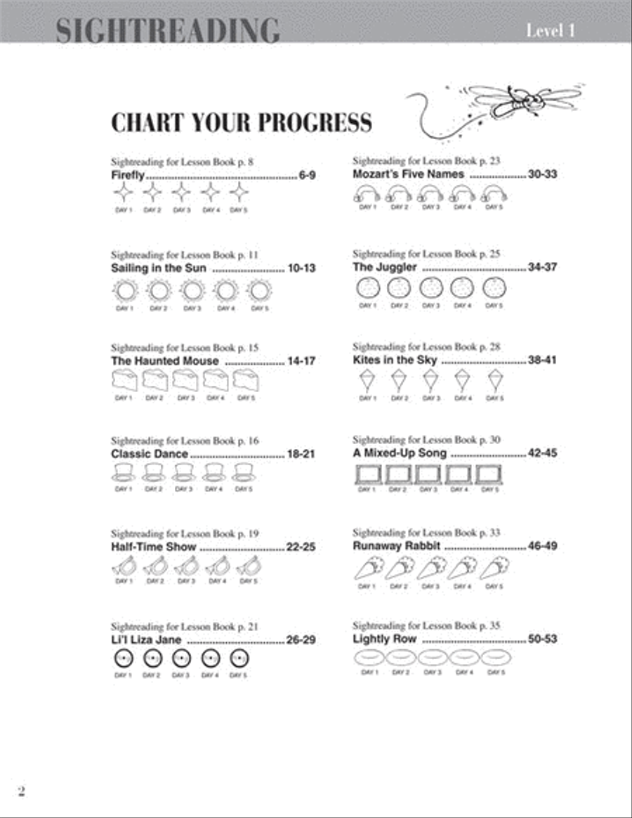 Sightreading Book Piano Method scores gallery preview page 2