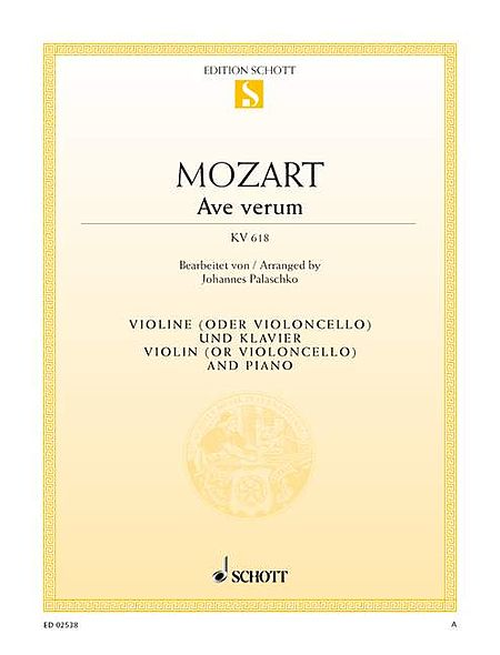 Wolfgang Amadeus Mozart: Ave Verum KV 618