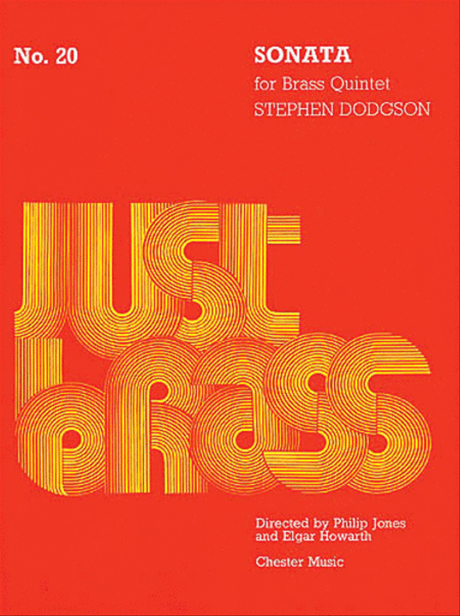 Stephen Dodgson: Sonata For Brass Quintet - Score And Parts (Just Brass No.20) Brass Quintet scores gallery preview page 1