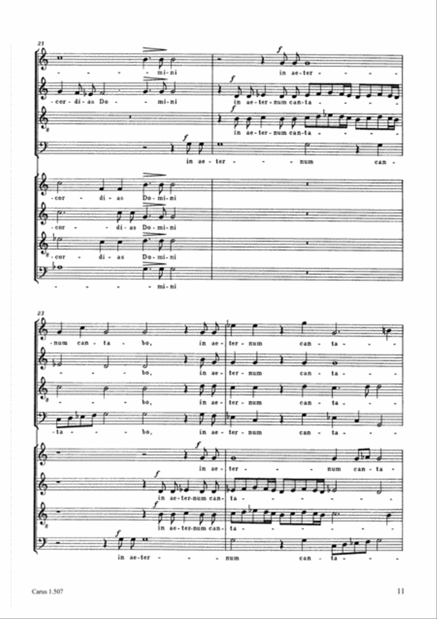 Misericordias Domini 4-Part scores gallery preview page 12
